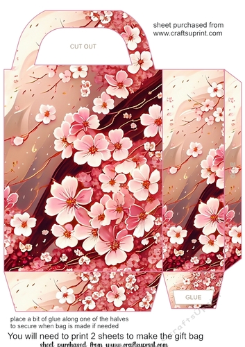 Cherry Blossom gift bag 3