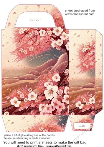 Cherry Blossom gift bag 8