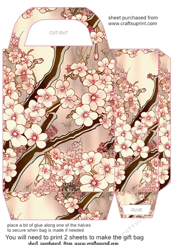 Cherry Blossom gift bag 12