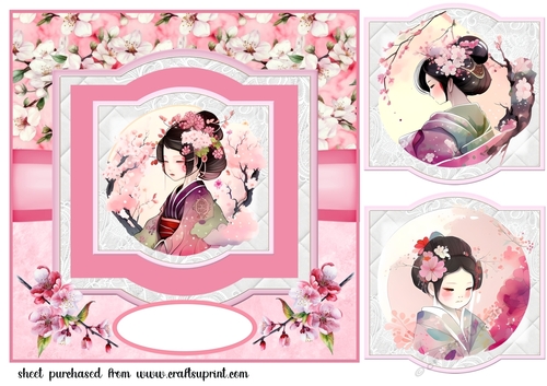 The Japanese girl card front 1