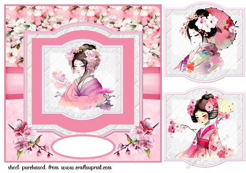 The Japanese girl card front 2