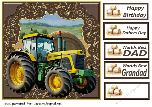 Tractor card front 1