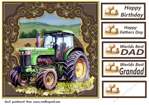 Tractor card front 5