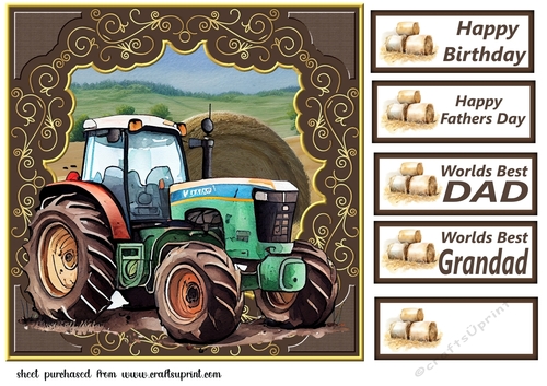 Tractor card front 9