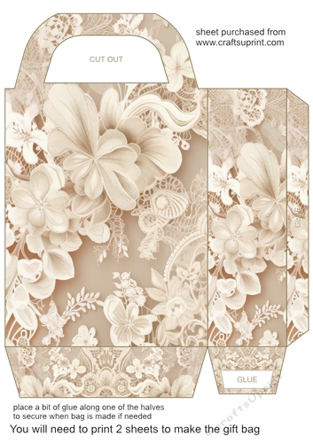 Coffee lace gift bag 5