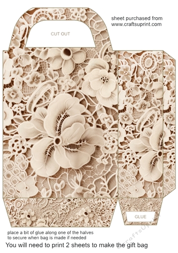 Coffee lace gift bag 7