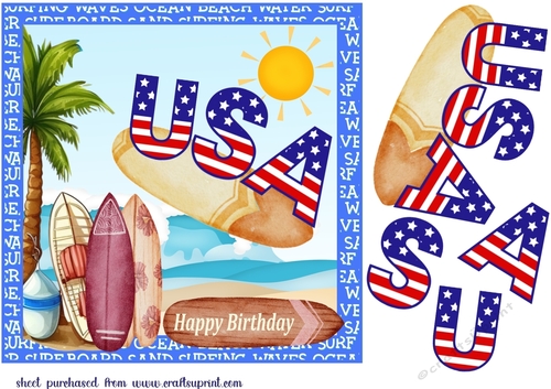 Birthday guess the song card front 1