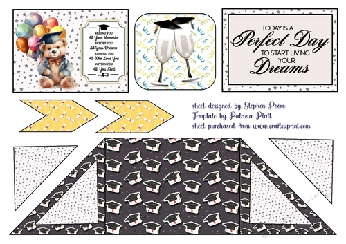 Graduation Teddy criss cross card 4