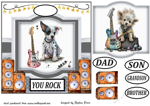 Puppy you rock card front 3