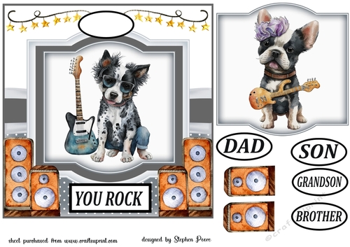 Puppy you rock card front 4