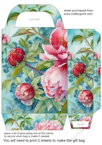 Peony gift bag 6