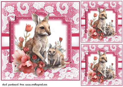 3 Mother and baby card fronts/toppers 2