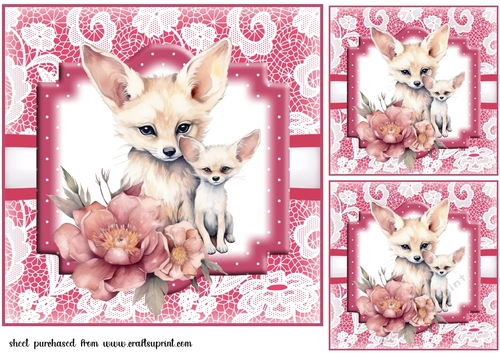 3 Mother and baby card fronts/toppers 3