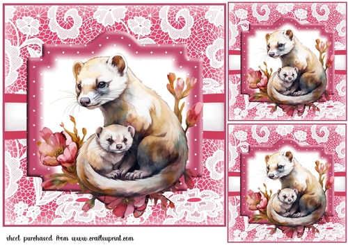 3 Mother and baby card fronts/toppers 4