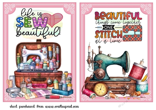 2 Sewing themed card fronts 1
