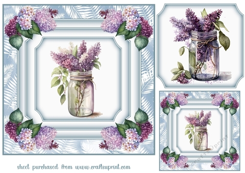  Lilacs in a jar card front 3