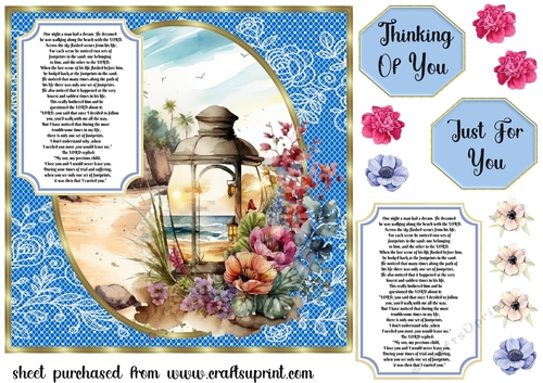 A walk on the beach card front 5