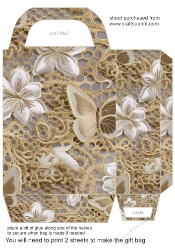 Lace gift bag 10