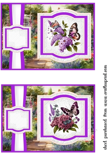 2 Purple butterfly card fronts 1