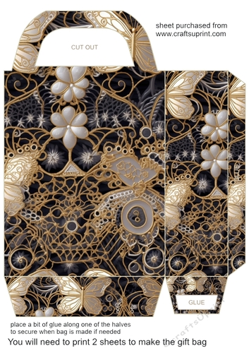 Lace gift bag 18