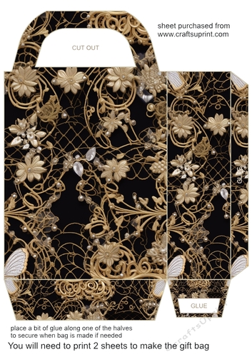 Lace gift bag 19
