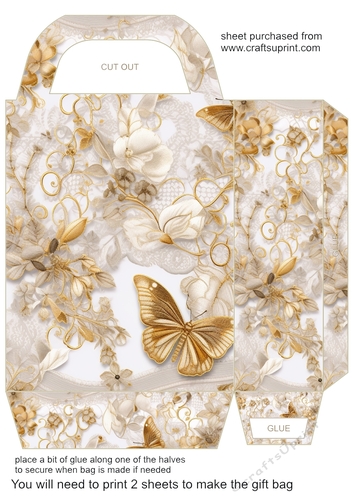 Lace gift bag 20