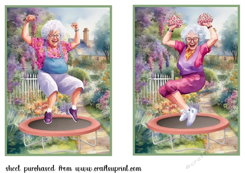 2 When the Grandchildren are away card fronts 4