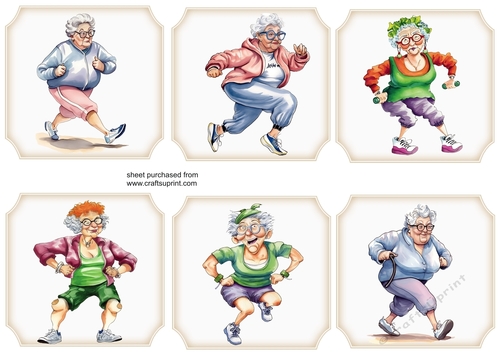 6 Exercise Granny toppers