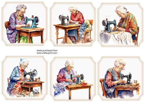 6 Sewing Granny toppers 