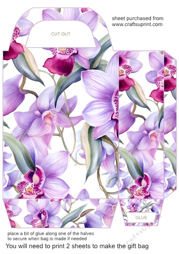 Orchids gift bag 2