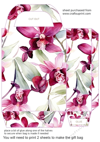 Orchids gift bag 6