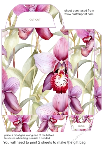 Orchids gift bag 9