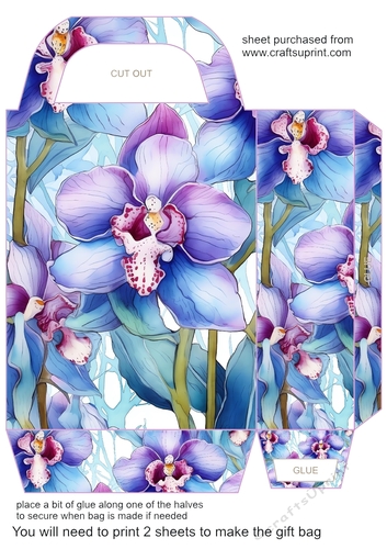 Orchids gift bag 10
