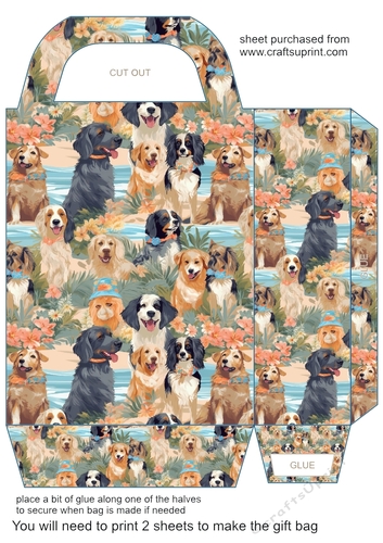 Summer dogs gift bag 2
