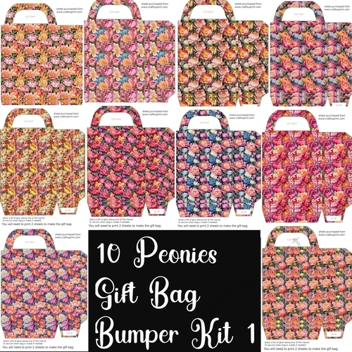 10 Peonies gift bag bumper kit 1