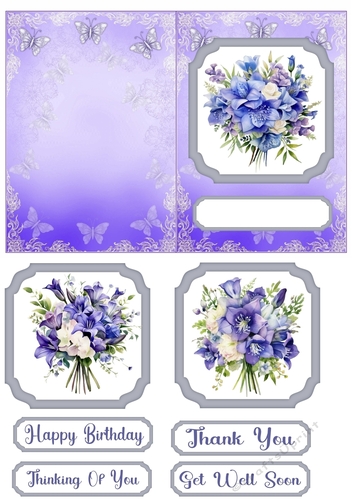 Canterbury and Bluebells c6 card 1