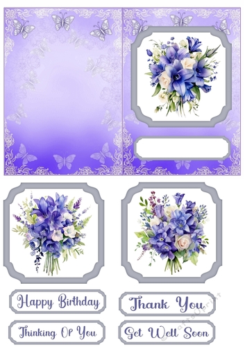 Canterbury and Bluebells c6 card 2