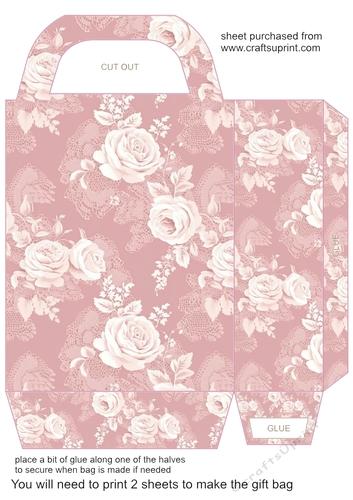 Blush lace gift bag 15