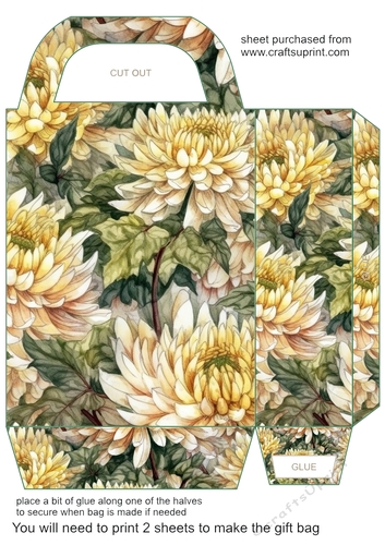 Chrysanthemums gift bag 1