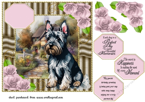 Scottie dog card front 1