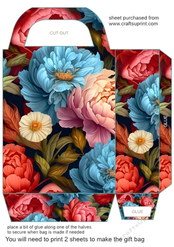 Bold floral gift bag 1