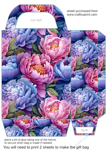 Bold floral gift bag 6