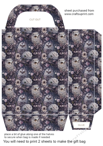 Purple night garden gift bag 1