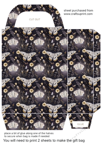 Purple night garden gift bag 2