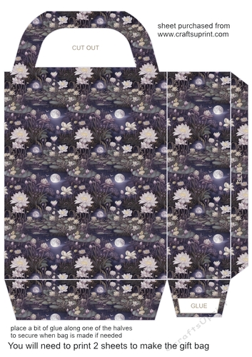 Purple night garden gift bag 7