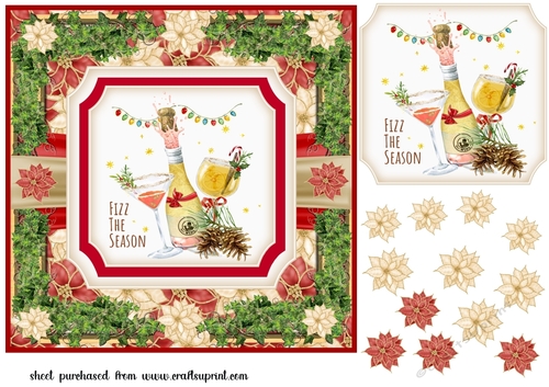 Christmas cocktails card front 4