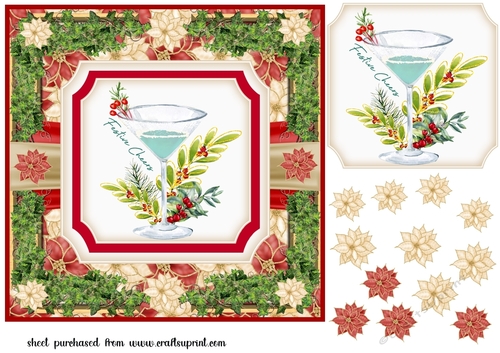 Christmas cocktails card front 8