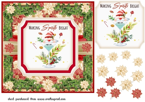 Christmas cocktails card front 9