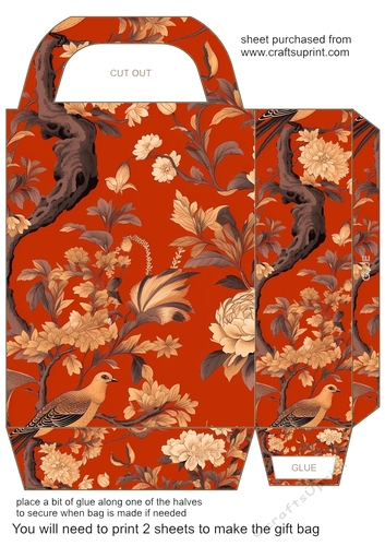Classic Chinoiserie gift bag 1