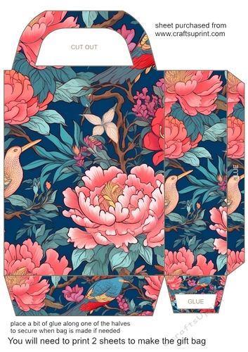 Classic Chinoiserie gift bag 2
